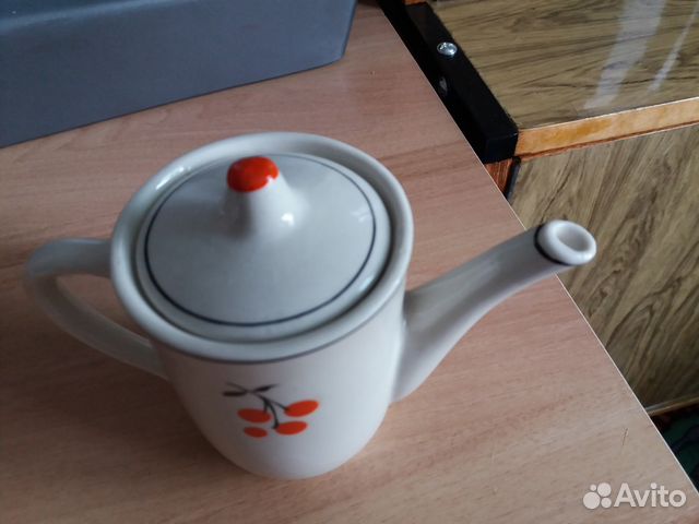 Кофейник Гжель кукольный