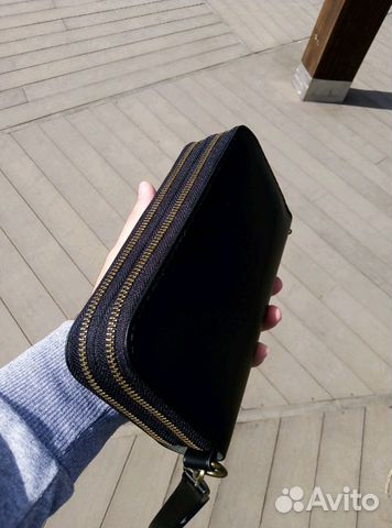 Кожаный клатч
