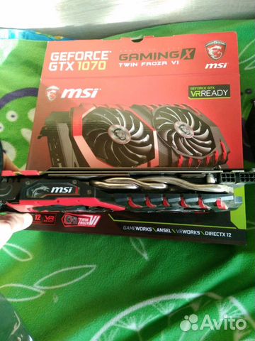 Видеокарта msi gtx 1070