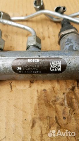 Топливная рампа+датчик давления D4CB Hyundai grand