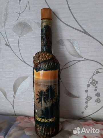 Бутылка декоративная