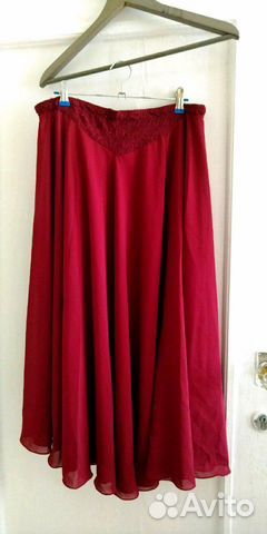 Юбка лёгкая с подкладкой