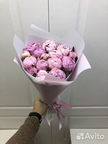 Пионы букет 13шт
