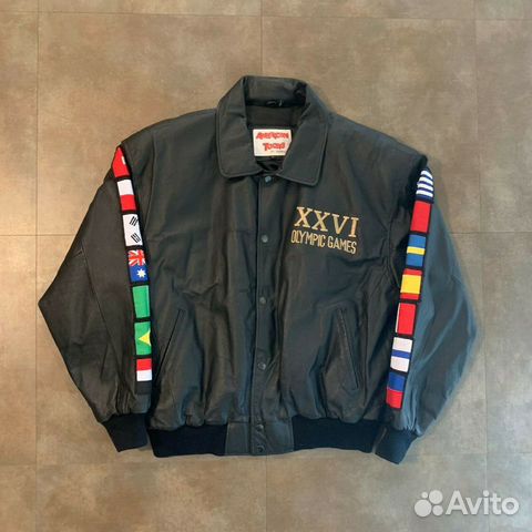 Винтажная кожаная куртка Olympic Games 1996 Винтажная кожаная куртка Olympic Games 1996