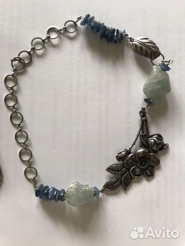 Комплект украшений, из натуральных камней. Колье