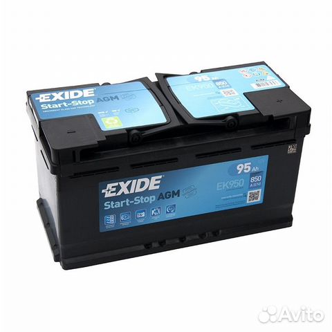 Аккумулятор exide AGM 95Ah 850A Start-Stop