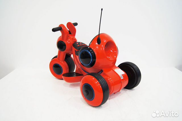 Электромотоцикл RiverToys Мoto HL300, красный