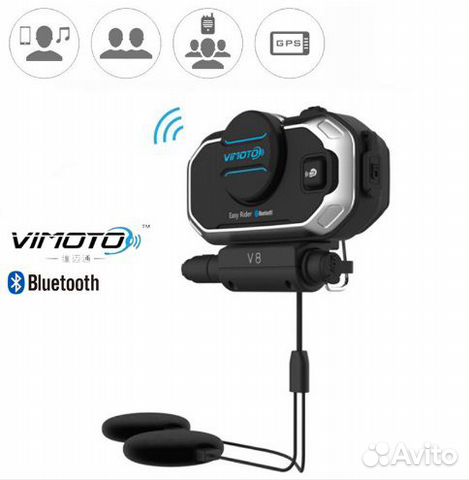 Гарнитура Bluetooth vimoto V8 для мотошлема