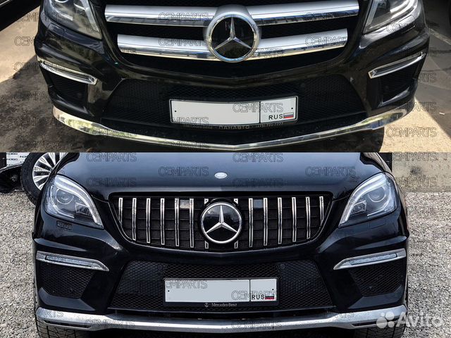 Решетка GL166 x166 GT amg panamerica вертикальная