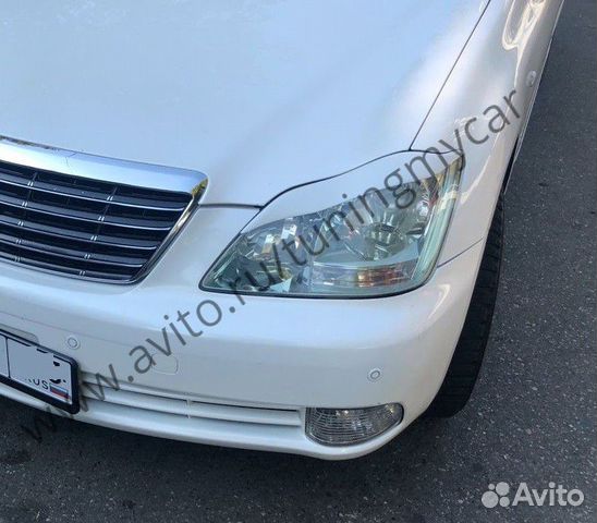 Реснички на фары для Toyota Crown GRS180