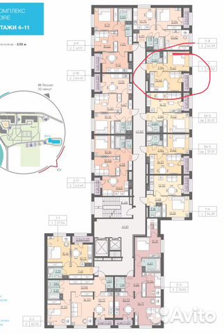 1-к квартира, 32.5 м², 11/11 эт. 1-к квартира, 32.5 м², 11/11 эт.