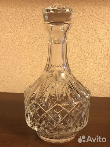 Штоф- графин литровый, прошлый век. Богемия