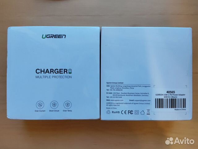 Блок питания Ugreen USB-C 65 Ватт