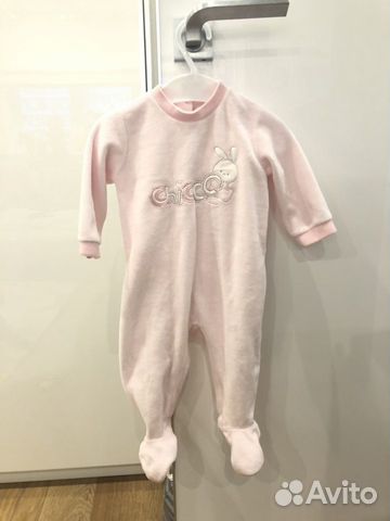 Слип (человечек) Chicco велюровый до 6 месяцев Слип (человечек) Chicco велюровый до 6 месяцев