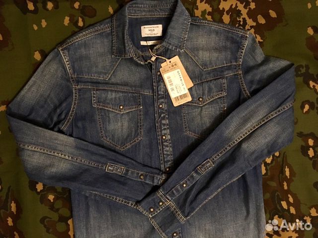 Рубашка джинсовая rodeo western shirt Mango MNG