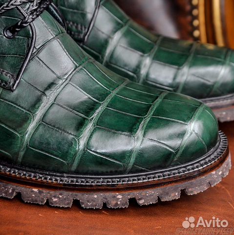Ботинки Alex Vos из кожи крокодила Ботинки Alex Vos из кожи крокодила
