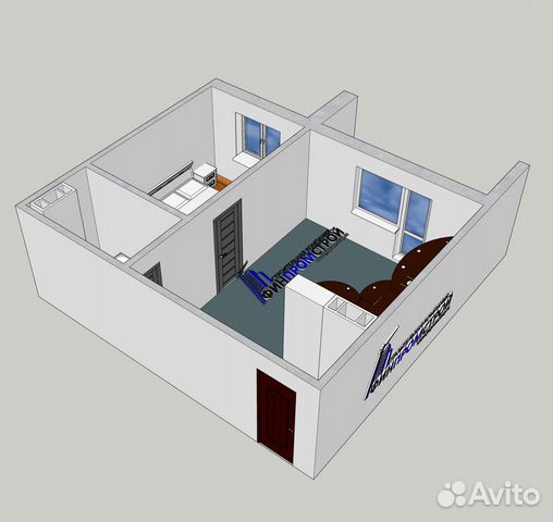 2-к квартира, 40.8 м², 6/10 эт.
