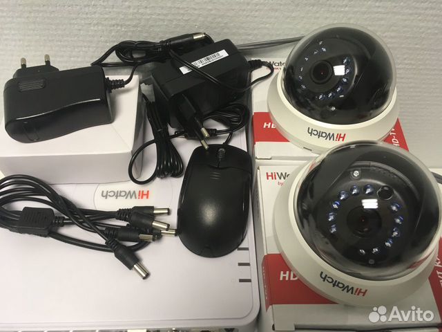 Комплект видеонаблюдения на 2 внутренние камеры