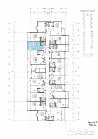Студия, 24.2 м², 11/12 эт. Студия, 24.2 м², 11/12 эт.