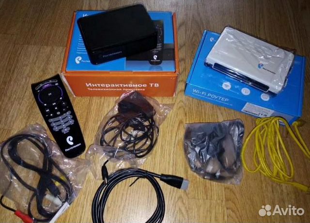 TV приставка и роутер Ростелеком TV приставка и роутер Ростелеком