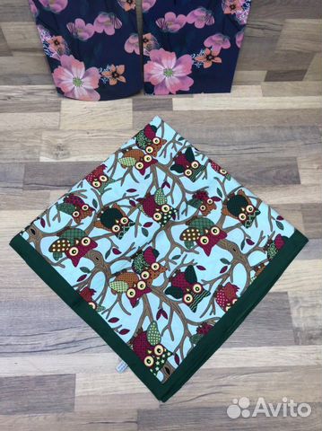 Новый женский шёлковый платок Gold Kashkha