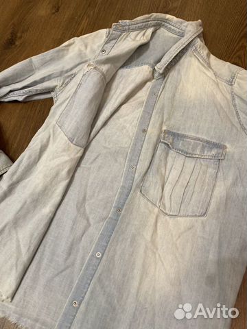 Джинсовая рубашка H&M Джинсовая рубашка H&M