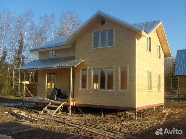 Каркасный дом 6х6 под ключ с террасой