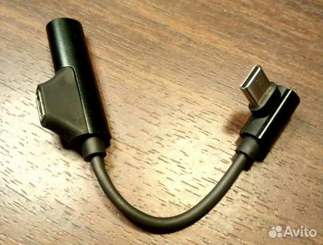 Переходник type-c на mini jack 3.5 + type-c мама Переходник type-c на mini jack 3.5 + type-c мама