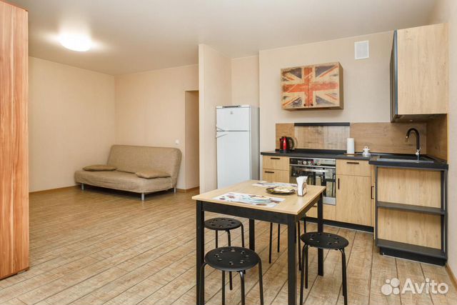 

1-к. квартира, 44 м², 3 кровати