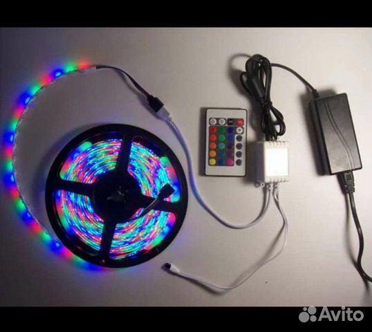 Светодиодная лента rgb 5050 полный комплект 5 метр Светодиодная лента rgb 5050 полный комплект 5 метр
