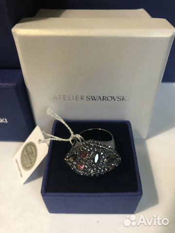 Swarovski ателье кольцо Мозель чёрный размер 58