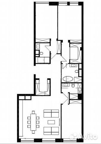 4-к квартира, 170.5 м², 3/7 эт.
