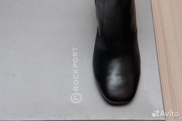 Новые черные кожаные ботинки Rockport