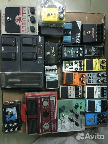 Разные педали эффектов Boss AMT Vox MRX Разные педали эффектов Boss AMT Vox MRX