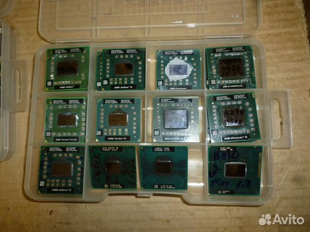 Процессоры для ноутбуков intel, AMD