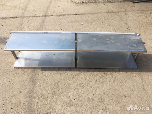 Полка навесная из нержавейки 150/32/30 Полка навесная из нержавейки 150/32/30