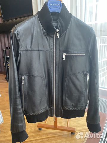 Куртка кожаная Lagerfeld оригинал черная Куртка кожаная Lagerfeld оригинал черная