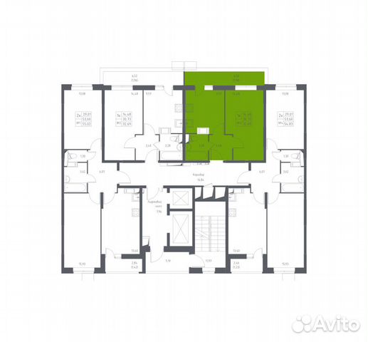 1-к квартира, 32.7 м², 13/17 эт. 1-к квартира, 32.7 м², 13/17 эт.