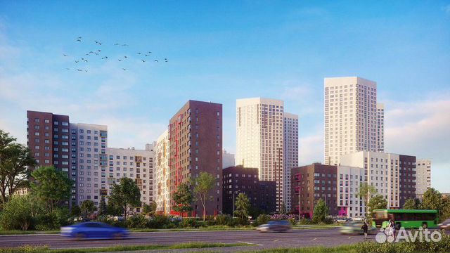 1-к квартира, 40.6 м², 2/32 эт. 1-к квартира, 40.6 м², 2/32 эт.