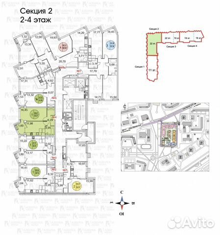1-к квартира, 40 м², 3/22 эт.