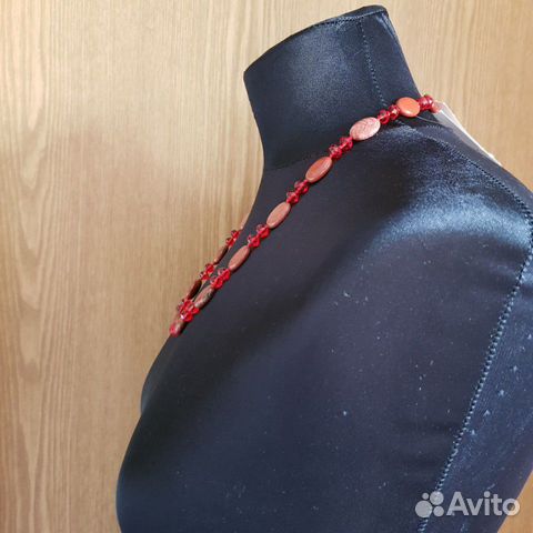Бусы из природной яшмы