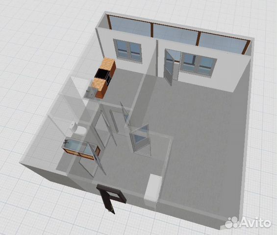 1-к квартира, 38.3 м², 4/14 эт. 1-к квартира, 38.3 м², 4/14 эт.