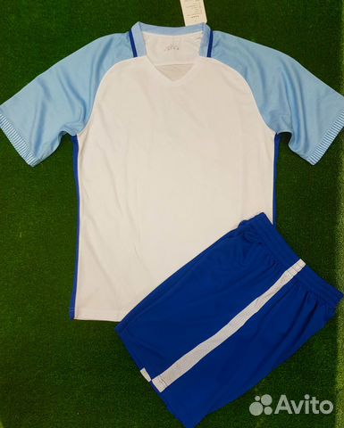 Форма футбольная NB N100-1 бело/синяя