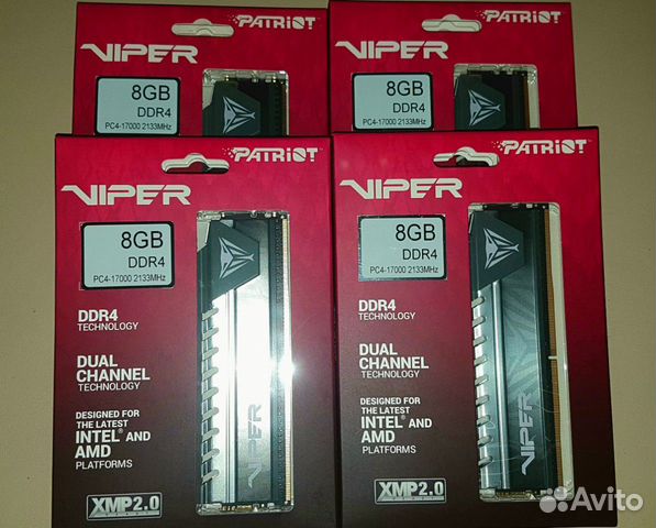 8gb DDR4 x 4 (32Gb) оперативная память 8gb DDR4 x 4 (32Gb) оперативная память