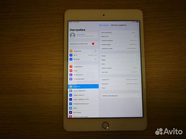 iPad mini 4 Gold Wi-Fi Only 128Gb (232)