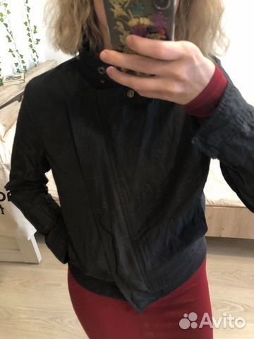 Куртка чёрная calvin klein размер s-m