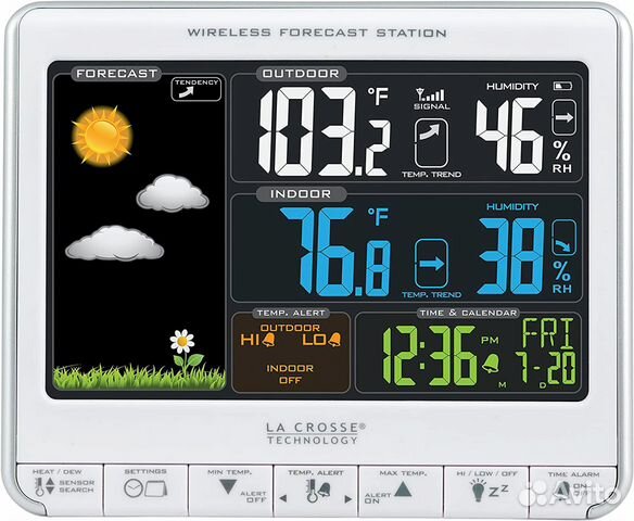 Новая USA La Crosse Technology 308-1412S Color LCD