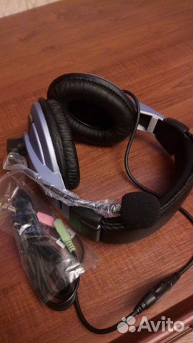 Genius hs-04A, наушники с микрофоном