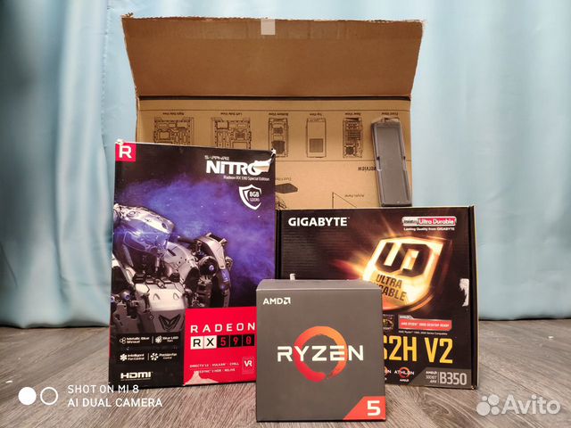 Игровая система RX 590 8Gb + Ryzen 5 на Гарантии Игровая система RX 590 8Gb + Ryzen 5 на Гарантии