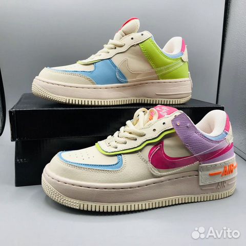 Кроссовки Nike Air Force 1 Low Shadow цветные Кроссовки Nike Air Force 1 Low Shadow цветные